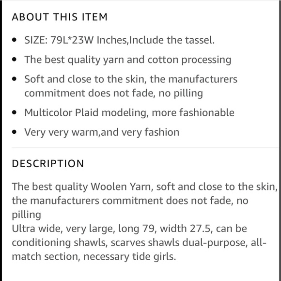 🆕 Long Shawl ❄️ Thick Warm Knit Scarf or Shawl - Picture 3 of 3